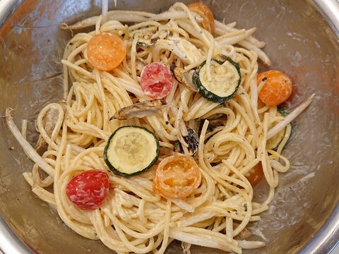 食感が良い♥️ゴボウ入りパスタサラダ